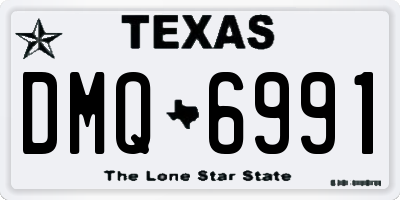 TX license plate DMQ6991