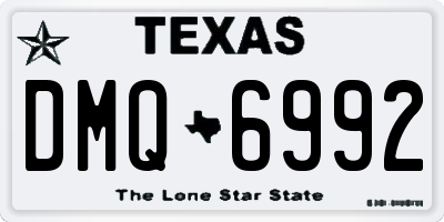 TX license plate DMQ6992