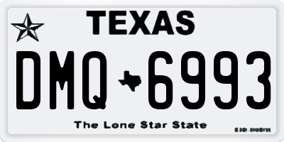 TX license plate DMQ6993