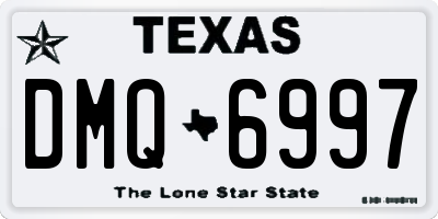 TX license plate DMQ6997