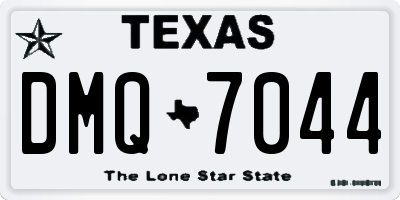 TX license plate DMQ7044