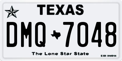 TX license plate DMQ7048