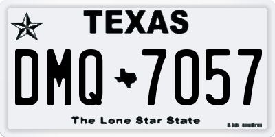 TX license plate DMQ7057