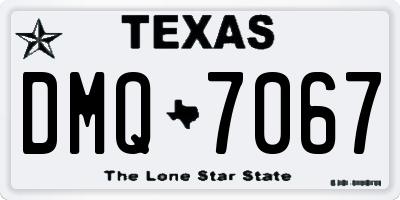 TX license plate DMQ7067