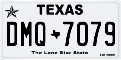TX license plate DMQ7079