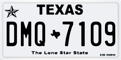 TX license plate DMQ7109