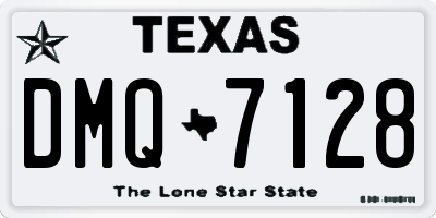 TX license plate DMQ7128