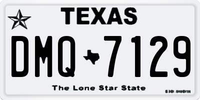 TX license plate DMQ7129