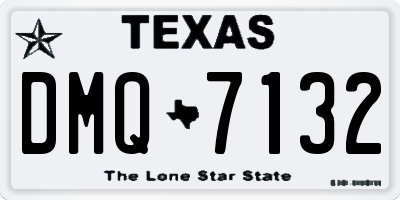 TX license plate DMQ7132