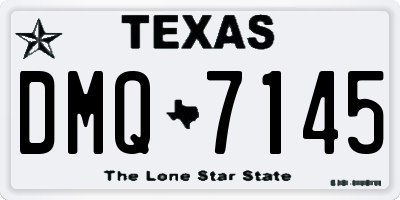 TX license plate DMQ7145