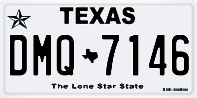 TX license plate DMQ7146