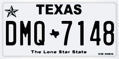 TX license plate DMQ7148