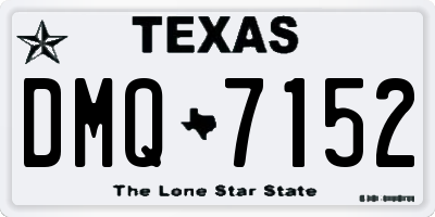 TX license plate DMQ7152