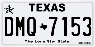 TX license plate DMQ7153