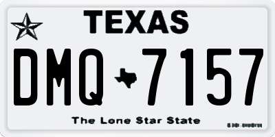 TX license plate DMQ7157