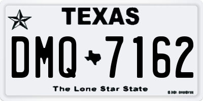 TX license plate DMQ7162