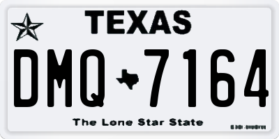 TX license plate DMQ7164