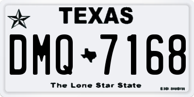 TX license plate DMQ7168