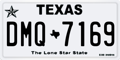 TX license plate DMQ7169