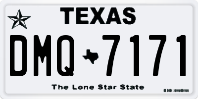 TX license plate DMQ7171