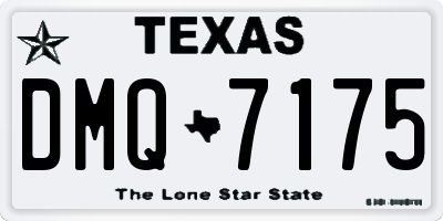 TX license plate DMQ7175