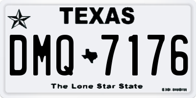 TX license plate DMQ7176