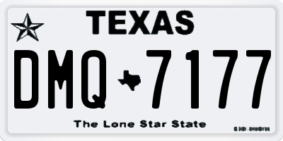 TX license plate DMQ7177