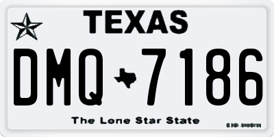 TX license plate DMQ7186