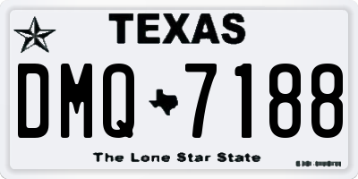 TX license plate DMQ7188