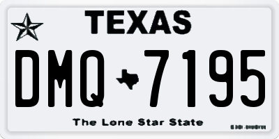 TX license plate DMQ7195