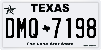 TX license plate DMQ7198