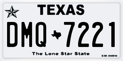 TX license plate DMQ7221