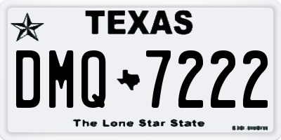 TX license plate DMQ7222