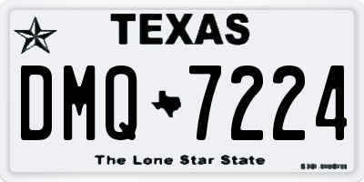 TX license plate DMQ7224