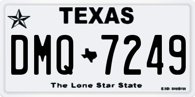 TX license plate DMQ7249
