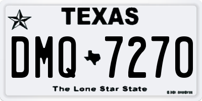 TX license plate DMQ7270