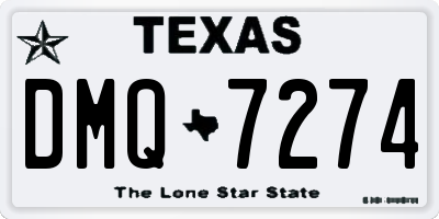 TX license plate DMQ7274