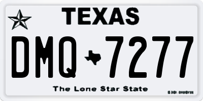 TX license plate DMQ7277