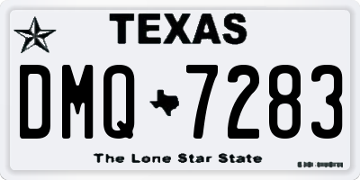TX license plate DMQ7283