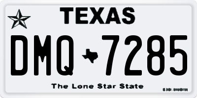 TX license plate DMQ7285