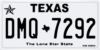 TX license plate DMQ7292