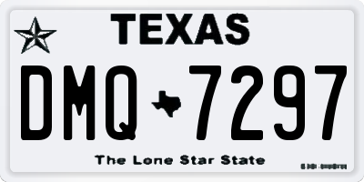 TX license plate DMQ7297