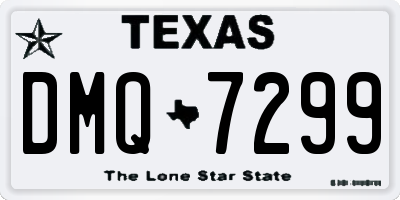 TX license plate DMQ7299