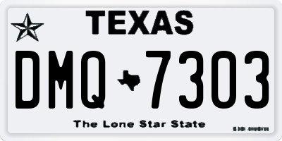 TX license plate DMQ7303