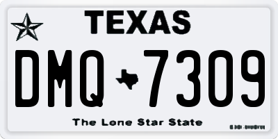 TX license plate DMQ7309
