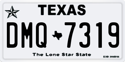 TX license plate DMQ7319