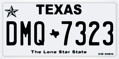 TX license plate DMQ7323