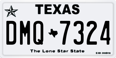 TX license plate DMQ7324