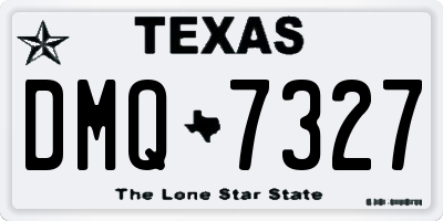 TX license plate DMQ7327