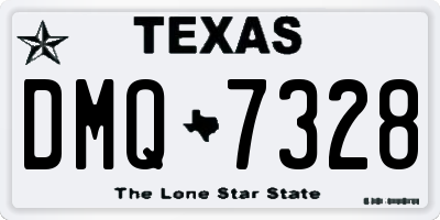 TX license plate DMQ7328